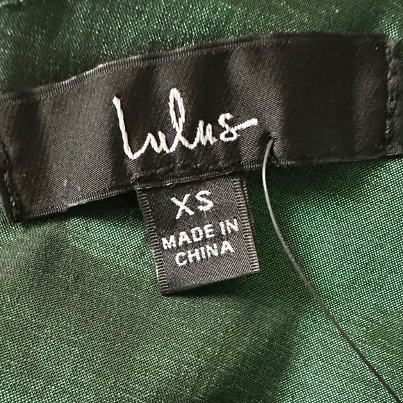 Lulus Metallic Green Top – XS, New Without Tag - Picture 8 of 9